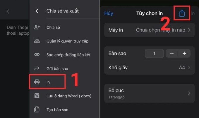 Cách tạo PDF bằng Google Docs trên iPhone