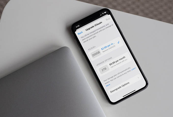 Mua thêm gói dung lượng iCloud