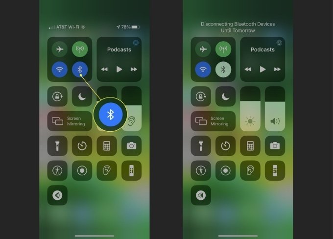 Tắt Bluetooth và kiểm tra chế độ máy bay