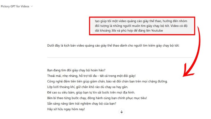Cách tạo video AI bằng ChatGPT by Pictory - 3