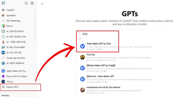 Tạo video bằng ChatGPT qua Visla - 1