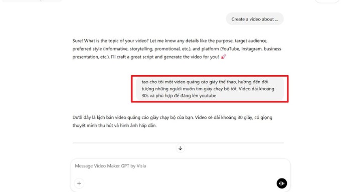 Tạo video bằng ChatGPT qua Visla - 3