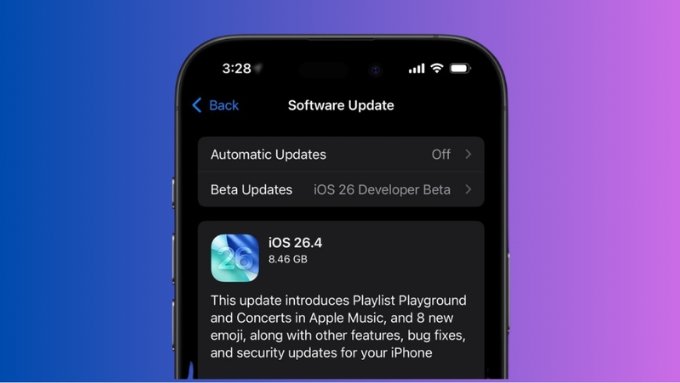 Hướng dẫn cách cập nhật iOS 26.4