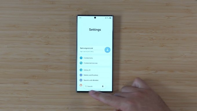 đánh giá One UI 8.5 trên Galaxy S23 Ultra Cài đặt