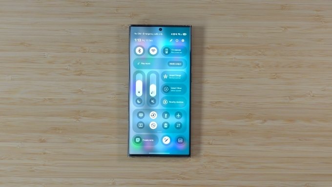đánh giá One UI 8.5 trên Galaxy S23 Ultra Quick Panel