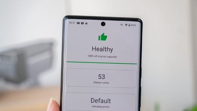 Ứng dụng kiểm tra cho thấy tốc độ sạc thấp