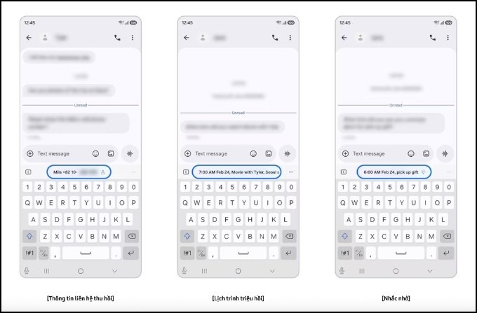 Gợi nhớ thông tin liên hệ, lịch trình và lời nhắc