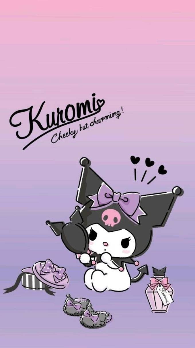 Bộ hình nền Kuromi cute cho điện thoại