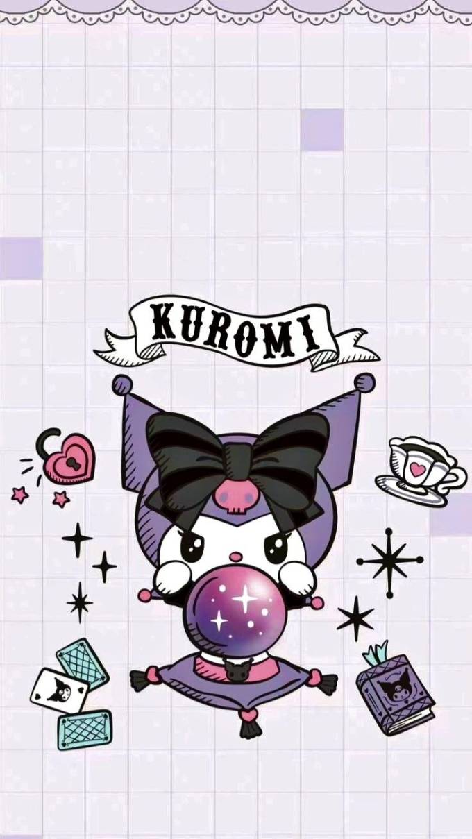 Bộ hình nền Kuromi cute cho điện thoại