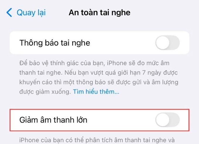 Tắt chế độ im lặng, Không làm phiền và Giảm âm thanh lớn