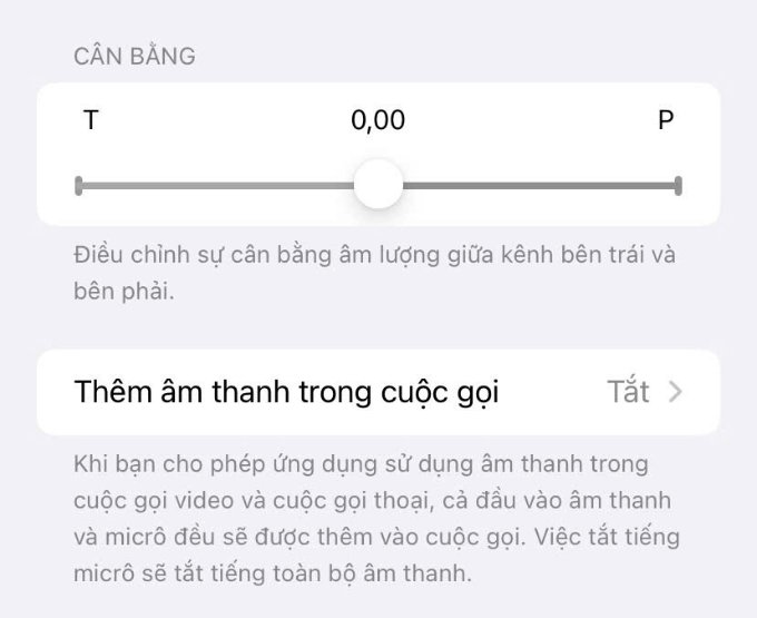 Tùy chỉnh âm thanh và loa trong phần Trợ năng
