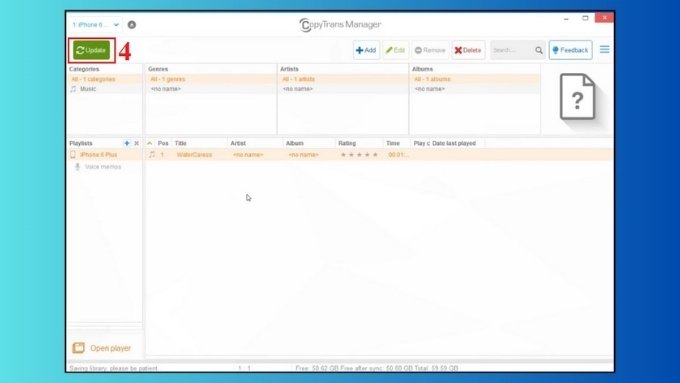 Tải nhạc về iPhone bằng CopyTrans Manager