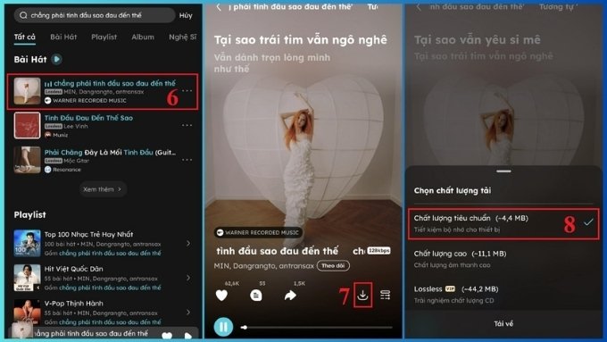 Tải nhạc trên iPhone từ ứng dụng Nhaccuatui