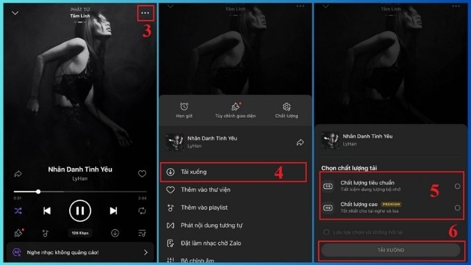 Cách tải nhạc trên iPhone thông qua Zing MP3