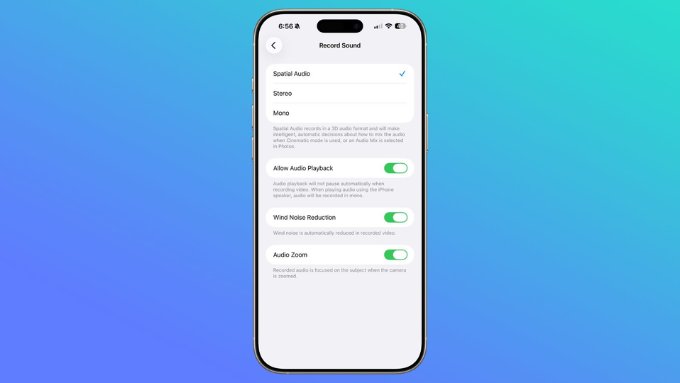 Camera bổ sung Audio Zoom
