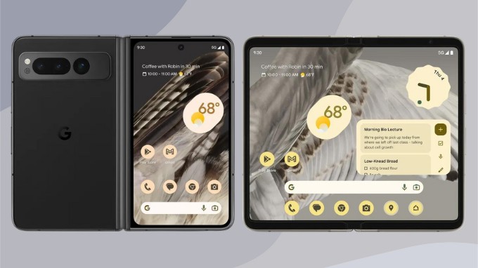 Hình ảnh được rò rỉ của Google Pixel Fold