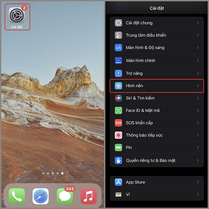 Cách cài đặt hình nền cho iPhone 12 Pro Max