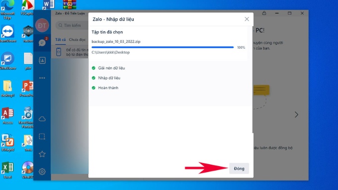 Cách khôi phục tin nhắn Zalo đã xóa trên máy tính