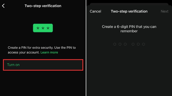 Cách bật bảo mật 2 lớp cho tài khoản WhatsApp
