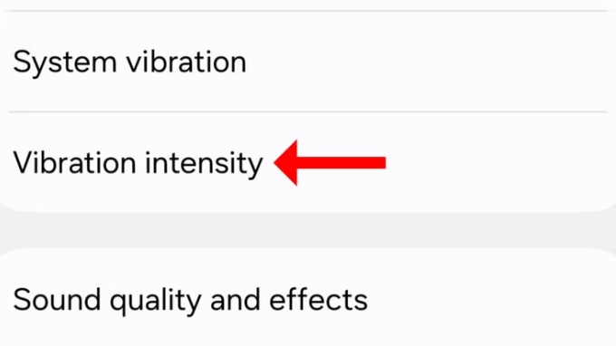 Cách thay đổi cường độ rung trên điện thoại Samsung