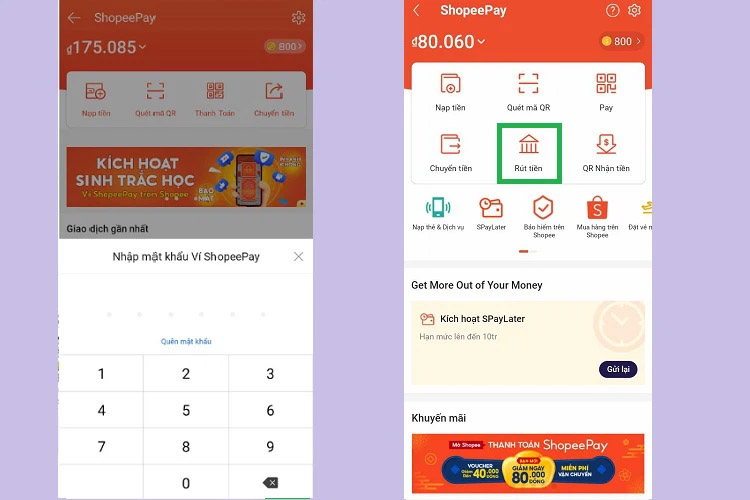 Cách rút tiền từ ví ShopeePay về tài khoản ngân hàng liên kết của người dùng