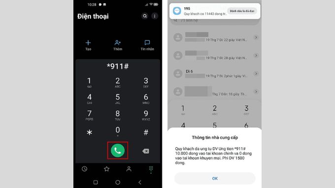 Cách ứng tiền Viettel 20k qua cú pháp 911