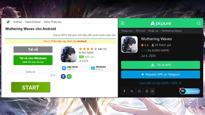 cách tải Wuthering Waves trên Android và iOS
