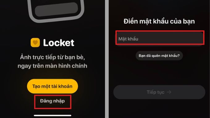 Cách đổi mật khẩu Locket trên Android