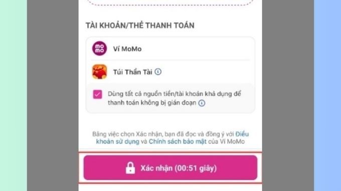 Xác nhận liên kết MoMo