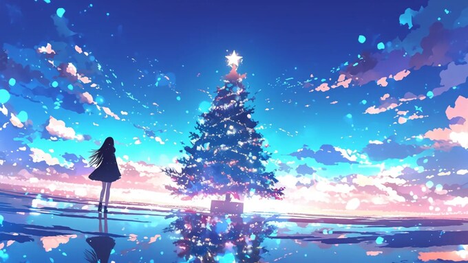 Hình nền Giáng sinh Anime cho máy tính