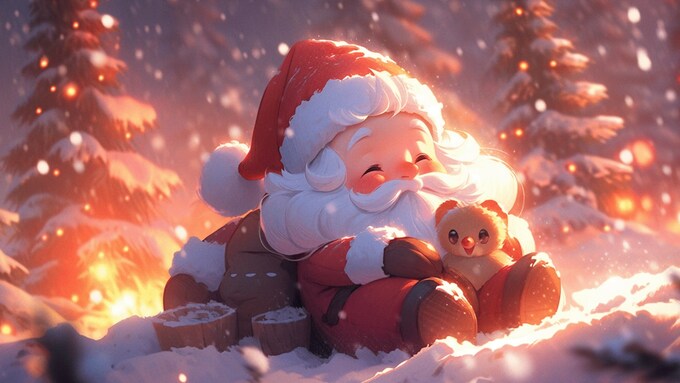 Hình nền Giáng sinh Anime cho máy tính