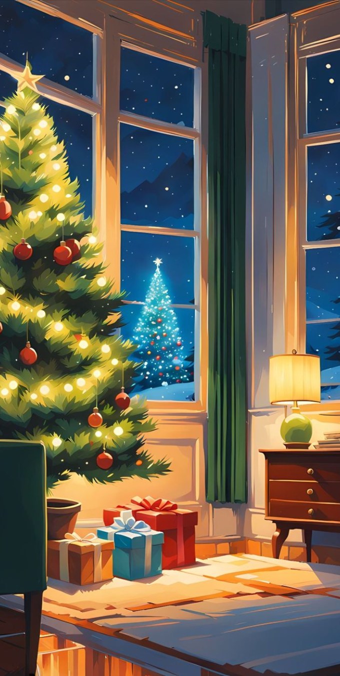 Hình nền Giáng sinh cây thông Noel