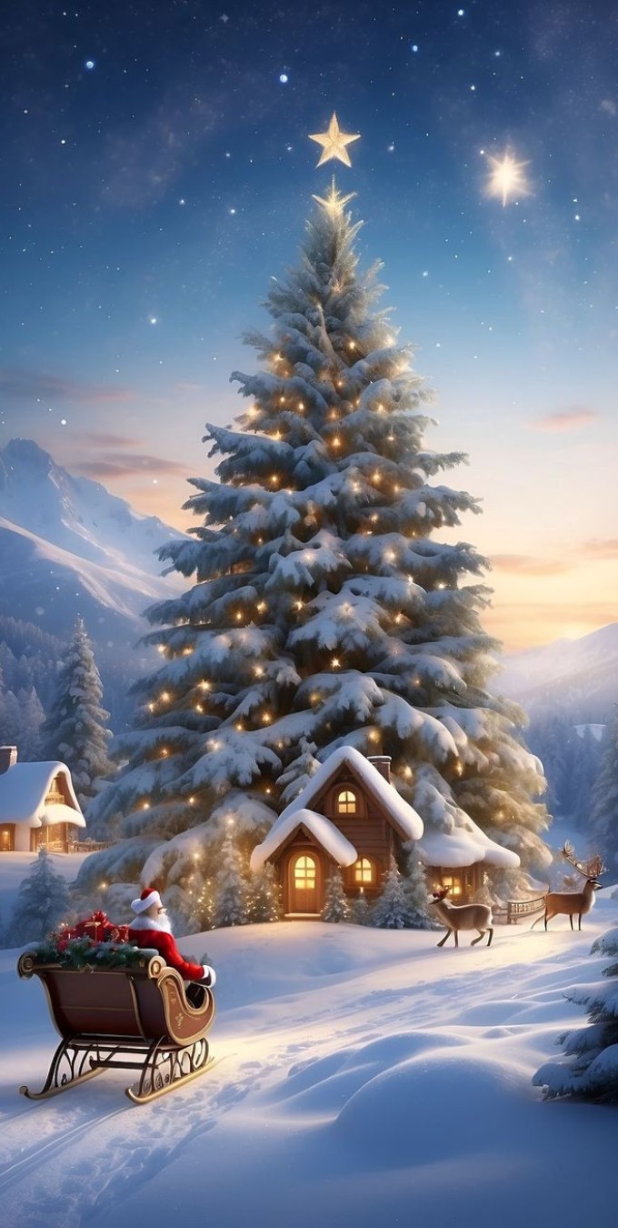 Hình nền Giáng sinh cây thông Noel