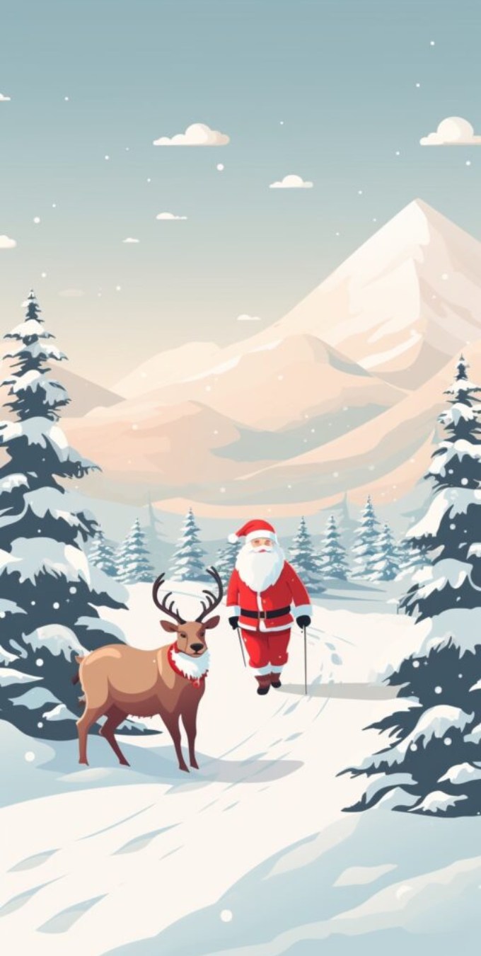 Hình nền Giáng sinh ông già Noel