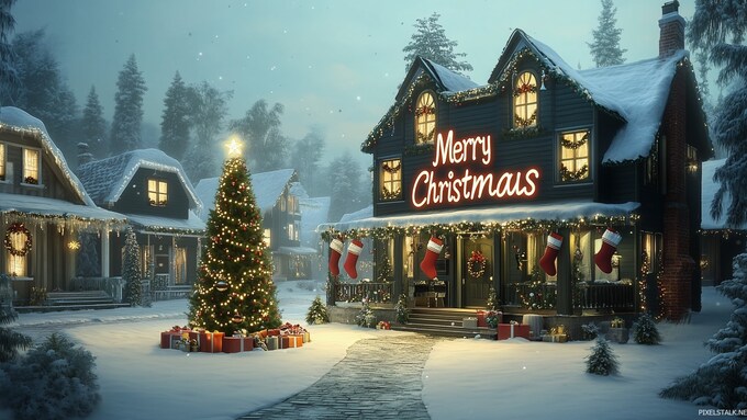 Hình nền Giáng sinh 4K cho máy tính