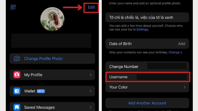 Hướng dẫn cách lấy link cá nhân trên Telegram