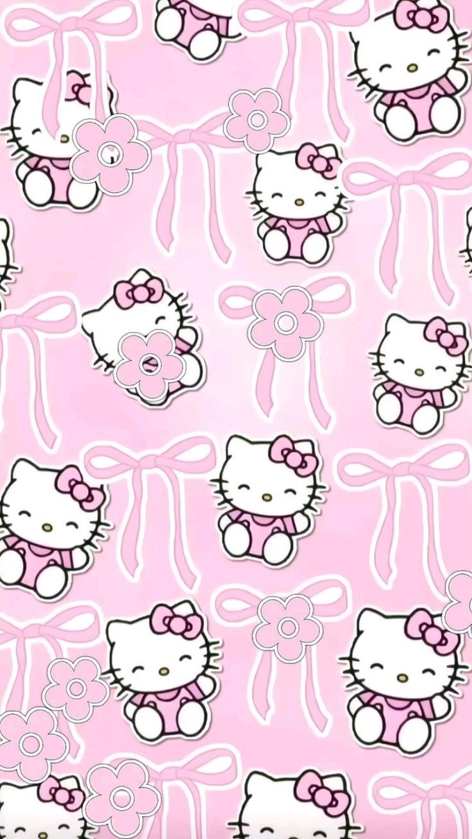 Hình Hello Kitty màu hồng đẹp 4