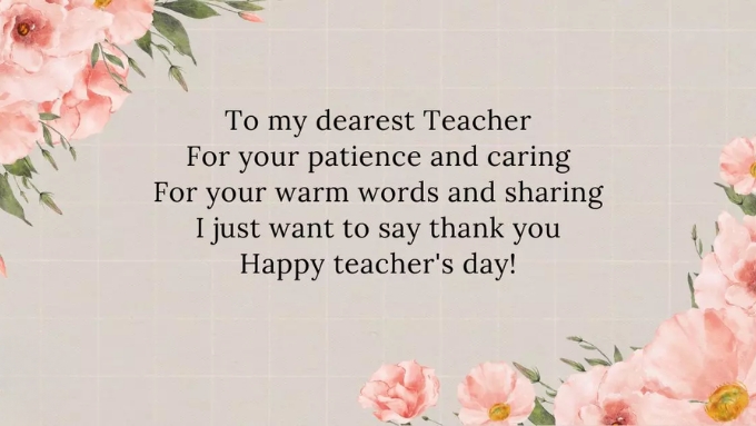 Lời chúc 20-11 bằng tiếng Anh ý nghĩa