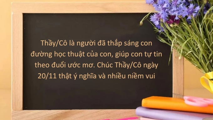 Những lời chúc ngắn gọn nhưng đầy ý nghĩa, thể hiện lòng biết ơn và sự kính trọng gửi đến giảng viên