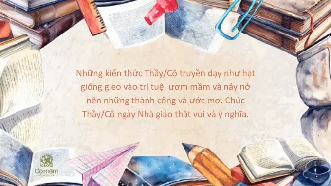 Những lời chúc theo môn học không chỉ thể hiện sự biết ơn mà còn mang đến niềm vui bất ngờ