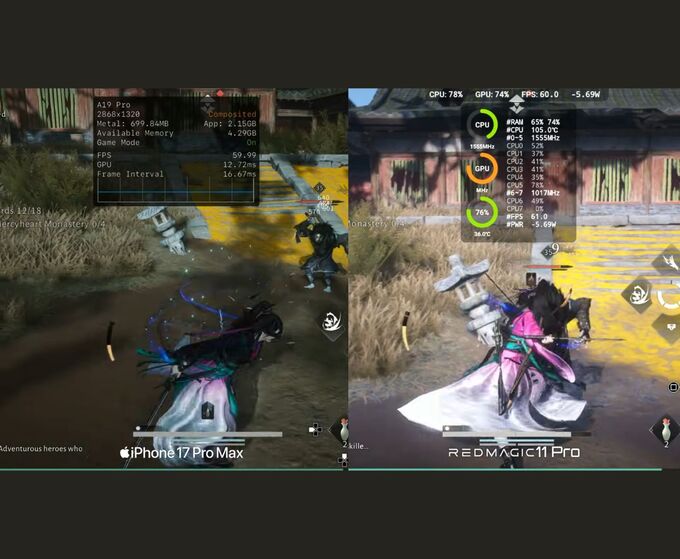 So sánh hiệu năng chơi game Where Winds Meet Mobile chi tiết