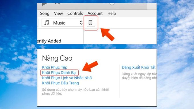 Sử dụng iCloud