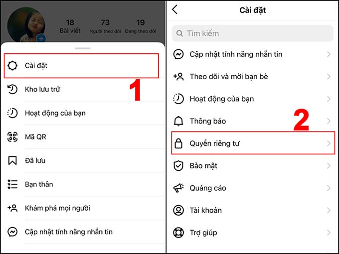 Cách tắt/ẩn trạng thái hoạt động Instagram trên điện thoại