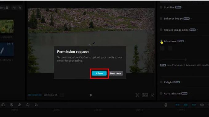 Xóa vật thể trong video bằng CapCut trên máy tính