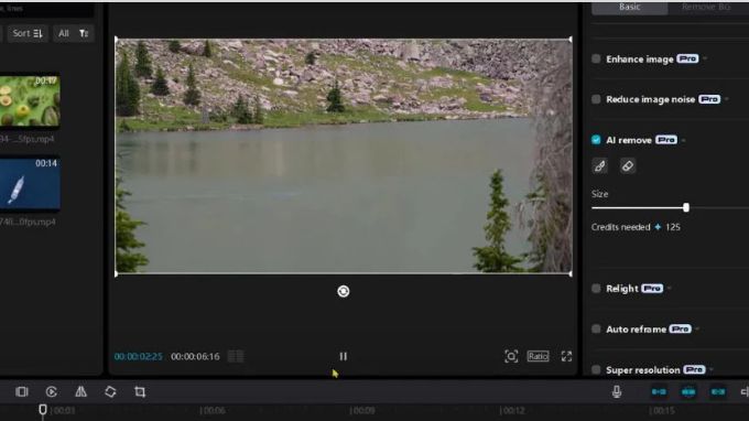 Xóa vật thể trong video bằng CapCut trên máy tính