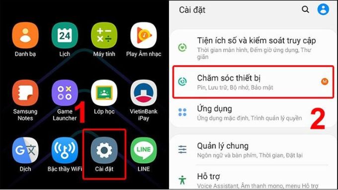 Xóa bớt file tài liệu để giải phóng bộ nhớ trên Samsung