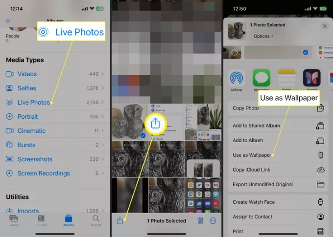 Cách cài đặt hình nền động cho iPhone