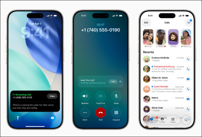 Ứng dụng Điện thoại được cải tiến với giao diện tích hợp, hiển thị danh sách yêu thích