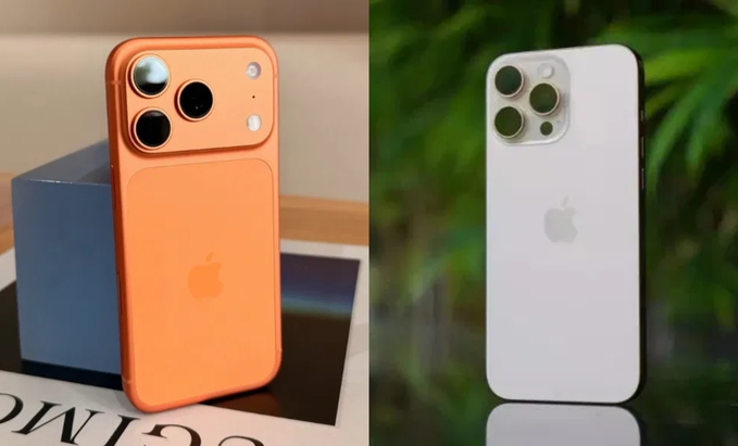 So sánh hình ảnh iPhone 17 Pro Max với iPhone 16 Pro Max