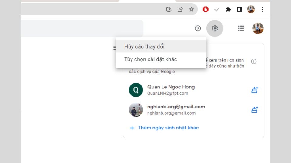 Khôi phục danh bạ đã xóa thông qua Gmail